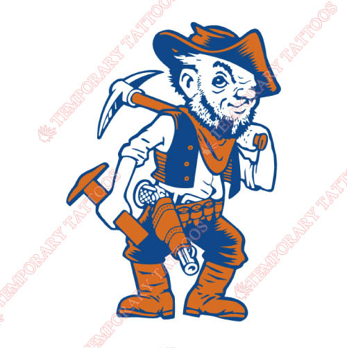 UTEP Miners Customize Temporary Tattoos Stickers NO.6765
